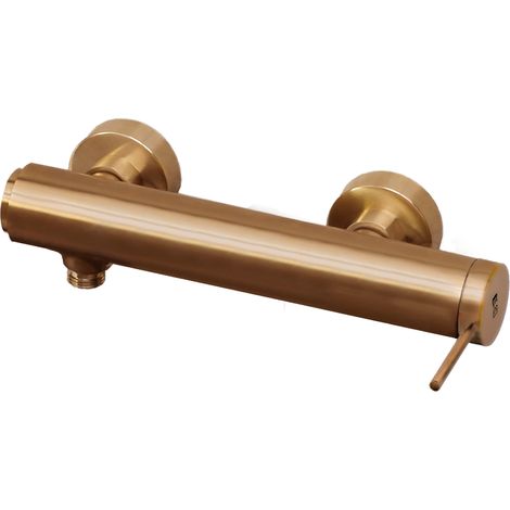 Essebagno Luisa mechanische Duscharmatur in gebürstetem Kopfer