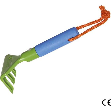 Rastrello a Manico Corto Per Bambini Giardino Verdemax