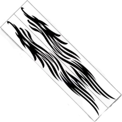 Lot de 2 autocollants latéraux pour carrosserie, faciles à utiliser pour camping-cars, portières de voitures, bus, etc. (1/5)