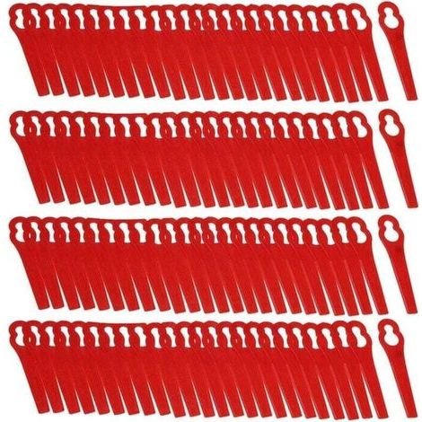 100er-Set Ersatz-Kunststoffklingen für Florabest Lidl FRTA 20 A1 Fat 18B3 FRT18A Trimmerklingen. (1/4)