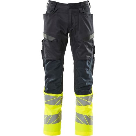 Mascot Accelerate Safe Hose mit Knietaschen 19679-236-01017 Gr. 82C68 schwarzblau/hi-vis gelb (1/4)