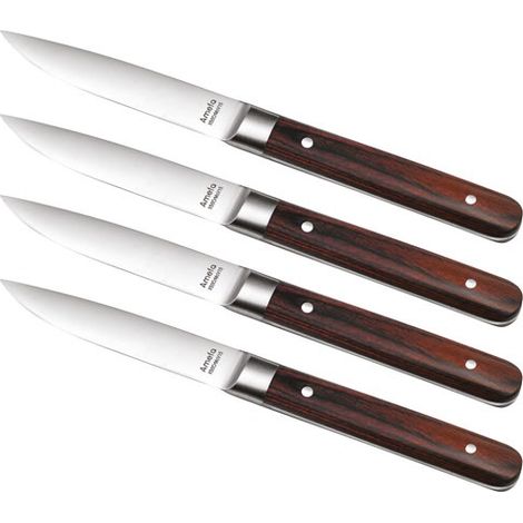 Fusion Noyer - Coffret 4 couteaux steak (1/3)