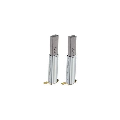 2pcs Balais de Charbon Remplacement Compatible avec 30/60/70/80/90L Aspirateurs Industriels 11x6x29mm Accessoires pour Aspirateur (1/4)
