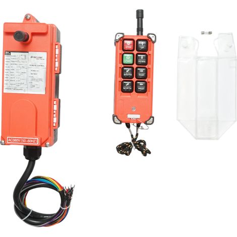 Telecomando wireless industriale AC 380V con 6 comandi IP65 Breckner Germany (1/5)