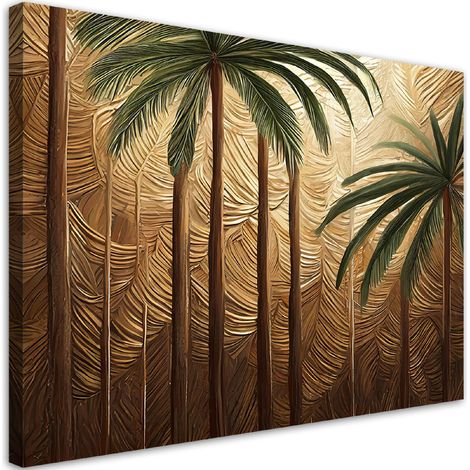 Tableau déco Palmier Or Abstrait 60x40 (1/5)