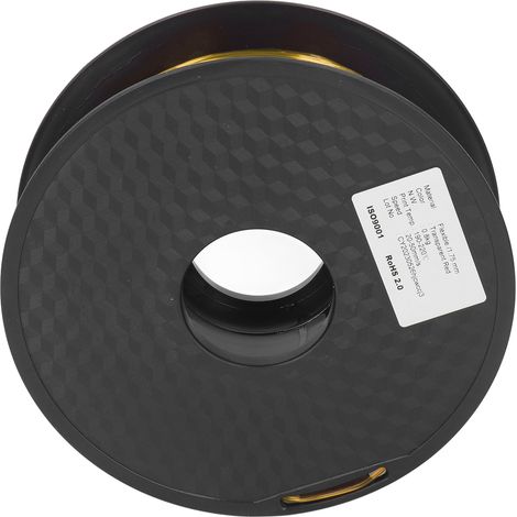 Filament TPU 1,75 mm, paquet de 1 kg, flexible, anti-obstruction, pour imprimante 3D FDM, consommables, jaune transparent (1/5)