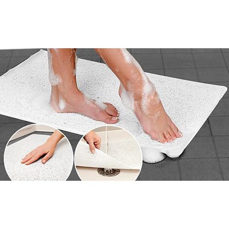 Tapis de douche Antigua - Blanc (1/3)