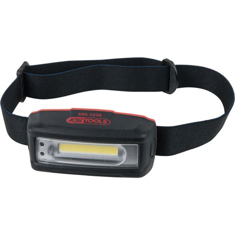 Lampe frontale LEDs avec système main libre 220 lumens - 550.1236 - KS Tools (1/7)