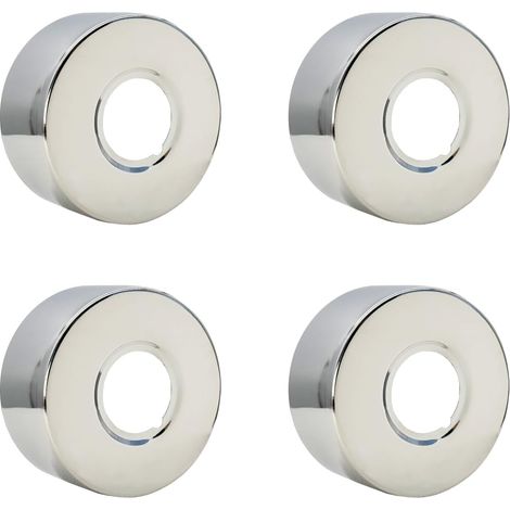 Rosace Mitigeur Douche Acier Inoxydable (3/4) Ø 27 mm x Ø 66 mm x hauteur 30 mm 4pcs, Rosace Robinet, Garniture Pour Robinet De Douche Muraux (4, 66x30mm Argent) (1/5)