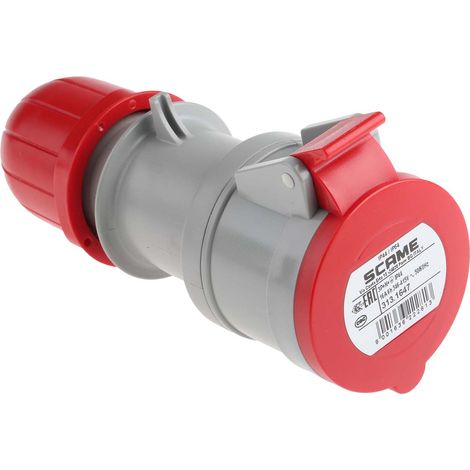 Connecteur industriel Scame Femelle, 3P + N + E, 16A, 415 V, Montage sur câble ( Prix pour 1 )