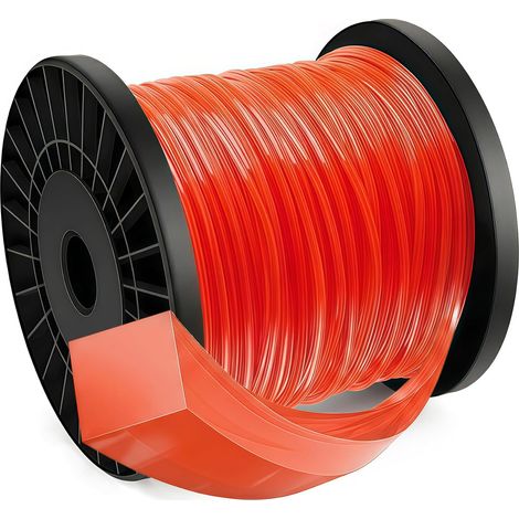 Replacement Lawnmower Line 2.4 mm x 100 m Red 4 Point (1/5)