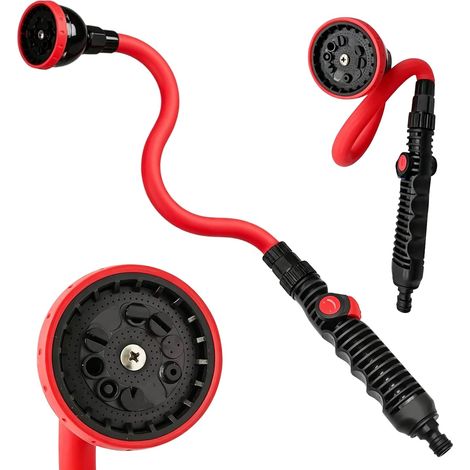 Arrosoir flexible de jardin - 73 cm - 10 fonctions de pulvérisation et tête pivotante à 360° - Douchette de jardin avec contrôle de débit - Arrosoir suspendu pour arrosage et nettoyage (1/5)