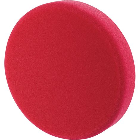 Draper 125mm Polishing Sponge Ultra Soft Hook and Loop Red 12.5cm 5 Inch 07582 (1/5)