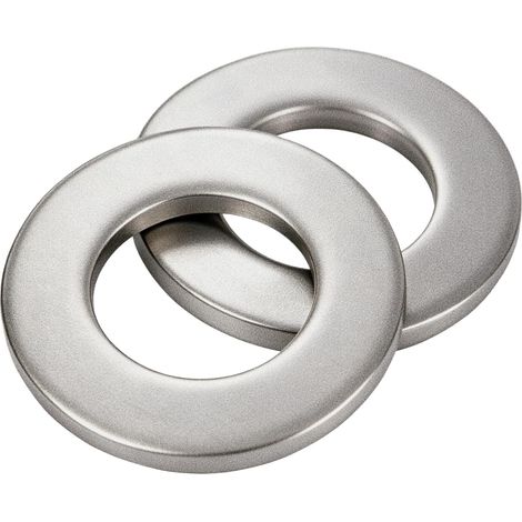 M16 rondelles plates en acier inoxydable 304 A2-70, lot de 10 rondelles plates métriques pour vis, écrous et éléments de fixation (1/5)