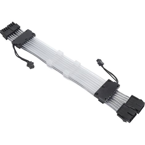 Câble d'extension RGB 8 broches adressable pour carte mère PC, double connecteur ARGB, multicolore, 300 mm