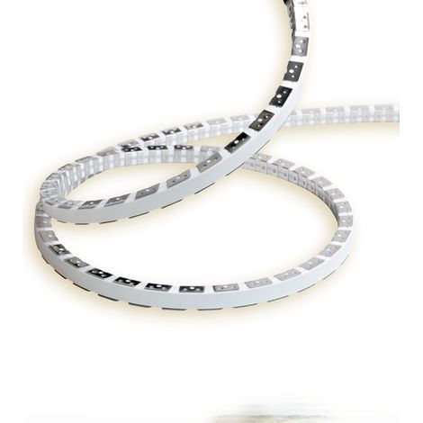 Bande Led Flexible Snake Flex 20 M 230 V 12 W/M 6500 K Ip65 - Enrouleur Professionnel Flexible Haute Luminosité Avec Technologie Smd 2835 (1/5)