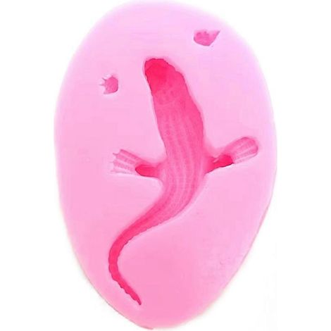 Krokodil-Silikonform für Schokolade, Bonbons und Harz, ideal für Bastelarbeiten. (1/4)