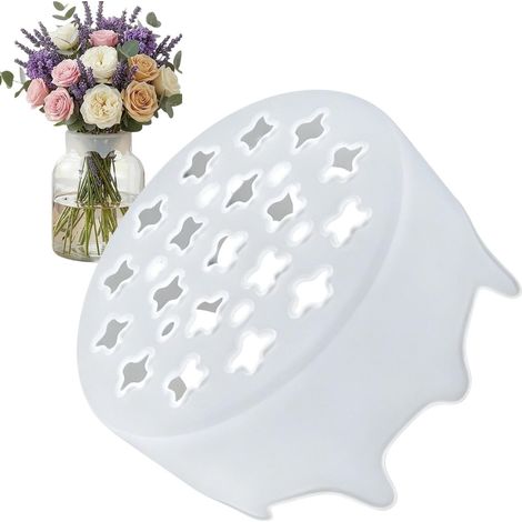Support pour Tige De Fleurs Grille Florale en Silicone pour Vase support flexible pour tige grille Extensible, Ajustement élastique, Fixer la tige de la fleurs, pour décoration de table (1/5)