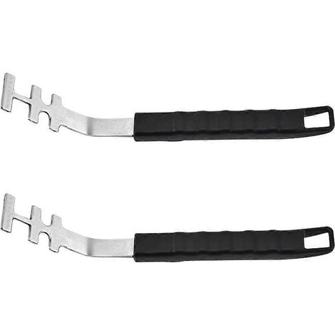 Set mit 2 Grillzangen aus Edelstahl für Grill und Grill im Freien – 27,5 x 3,5 cm (1/2)