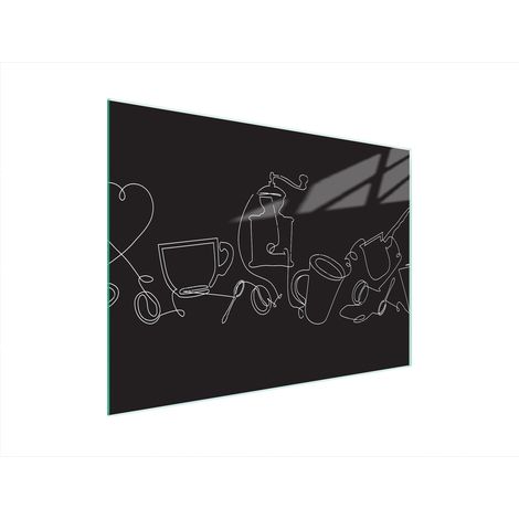 Planche à découper en verre noir 40x30 (1/5)
