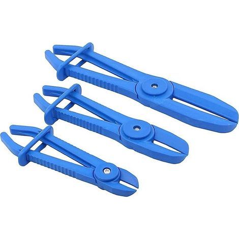 Pinces à Durite, 3 Pièces Pinces de Tuyau Ligne, Pinces à Clamper Les Durites, Pince Collier Durite, Pince Durite Refroidissement pour Tuyaux à Essence, Economie de Carburant, 155, 185, 250mm (1/3)