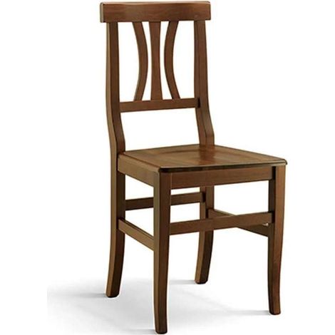 Sedia Arte Povera in Noce - Elegante e Resistente 45x38x90 cm (1/3)