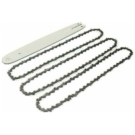 16-Zoll-Führungsschiene für Kettensägen mit 3 Ketten, 56er Teilung, kompatibel mit MS170, MS180, MS192, MS200, MS210, MS211, 009 (1/5)