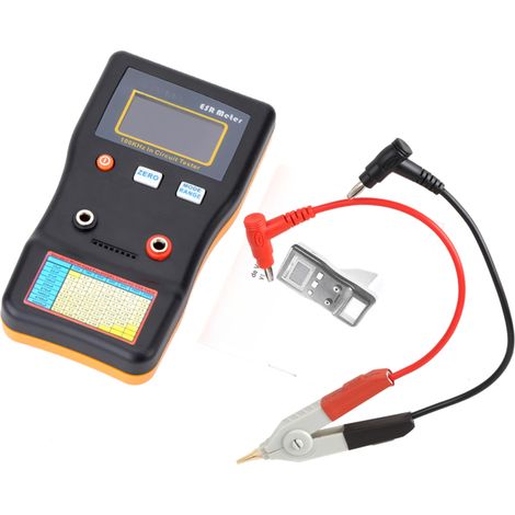 Probador de condensadores ESR MESR-100: Ohmímetro profesional para medir la resistencia interna de condensadores y circuitos. Probador de condensadores con pinzas de prueba SMD. (1/5)