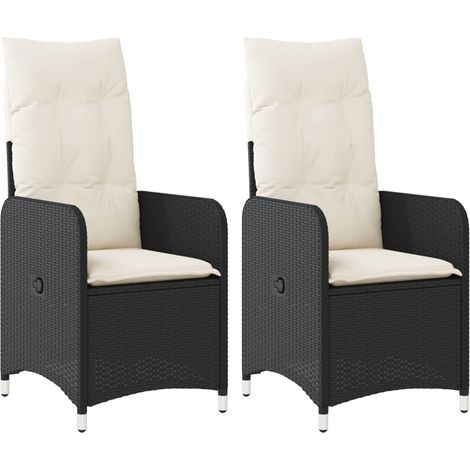 Maison Exclusive - Gartensessel mit Kissen 2 Stk. Verstellbar Sch