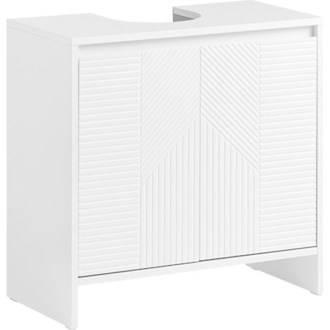 SoBuy Under Sink Cabinet Bathroom Vanity Unit Bathroom Storage Cabinet,BZR157-W