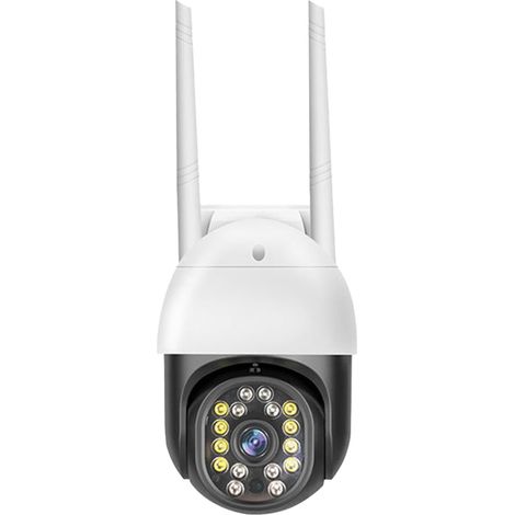 Camera De Surveillance IP - 1080P - Wifi - Vision Nocturne - Rotation Panoramique 360° - Etanche IP66 - Contrôle PTZ - 16 LED - 1 Pièce