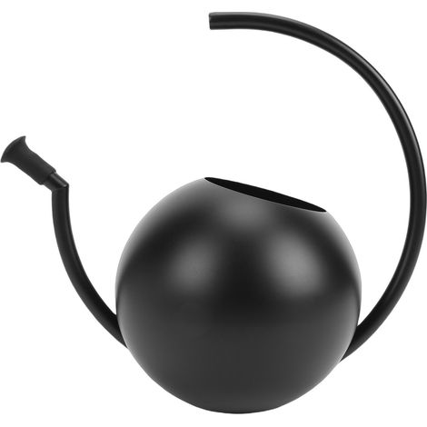 Arrosoir pour plantes d'intérieur 1000 ml Pot en acier inoxydable maison plante succulente bonsaï extérieur jardin fleur décorative noir (1/5)