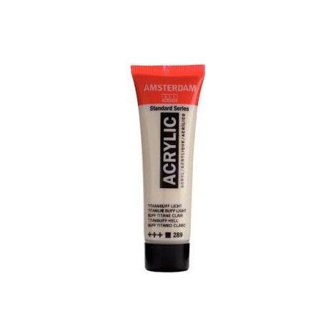 Peinture acrylique - Titanio - Amsterdam Acrilico Standard - 20 Ml - Résistant à la lumière - Diluable à l'eau