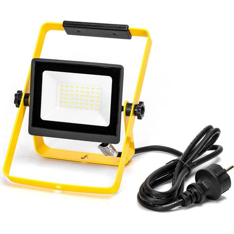 FARO A LED LUCE PER CANTIERE FARETTO LAMPADA LUCE DA LAVORO 30W (1/5)