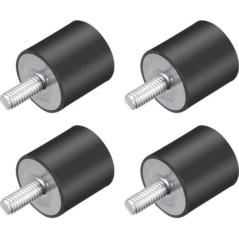 Silent Bloc Amortisseur M4 0,59"x0,59" 4Pcs (1/5)
