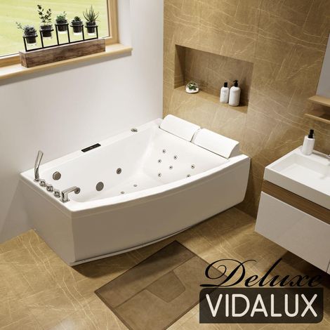 Vidalux WB61 Right DELUXE 1800 x 1200 Twin Corner Corner Whirlpool & Airspa Bath (1/5)