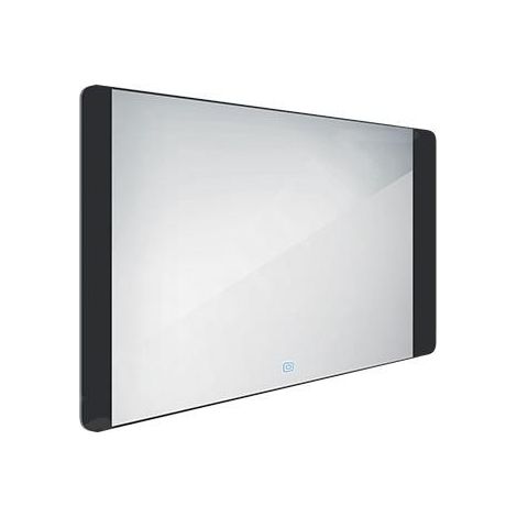Nimco Miroirs - Miroir avec lumière LED, 1000x600 mm, capteur tactile, aluminium/noir ZPC 42004V-90 (1/5)