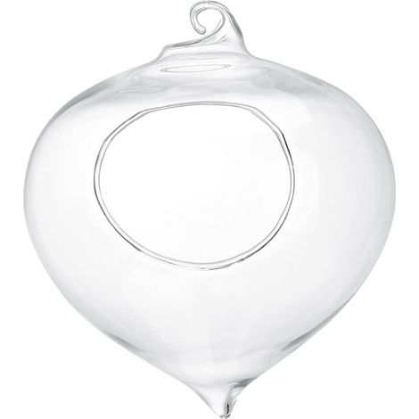 Vase suspendu en verre pour plantes succulentes, pot de fleurs, décoration pour la maison et le jardin (1/4)
