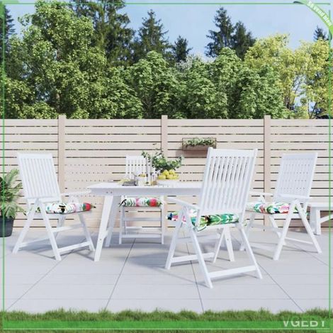361550 Coussins de chaise lot de 4 multicolore 50x50x7 cm tissu oxford (1/5)