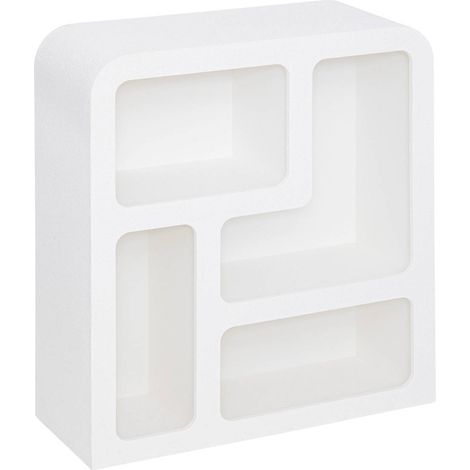 Soleya bianco 4 nicchie 75x30cm - Atmosphera créateur d'intérieur