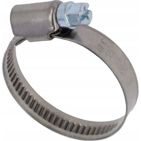 Abrazadera de tornillo sin fin de 16-25 mm - acero inoxidable clase W2 (acero semiinoxidable), 9 mm de ancho. (1/4)