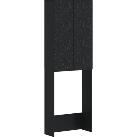 Mueble de baño DELFT Negro 66 x 25,5 x 190 cm vidaXL (1/5)