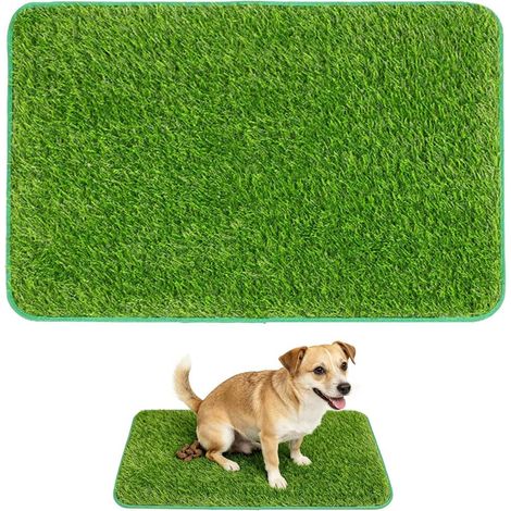 Toilette pour Chien Litiere Chien Faciles à Nettoyer jardin Gazon Artificiel Perméabilité (1/5)