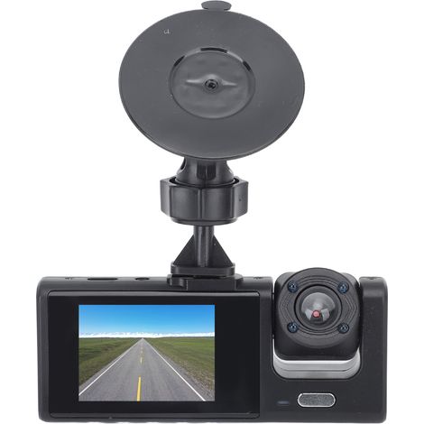 Caméra de tableau de bord double 3-en-1 1080P HD Enregistreur de conduite avant et intérieur avec capteur G et enregistrement en boucle (1/5)