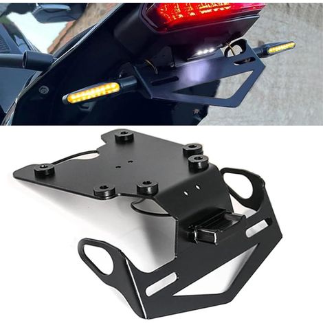 Supports de Plaque D'immatriculation pour Rally 2019 2020 2021 2022 2023 2024 2025 2026- Noir (1/5)