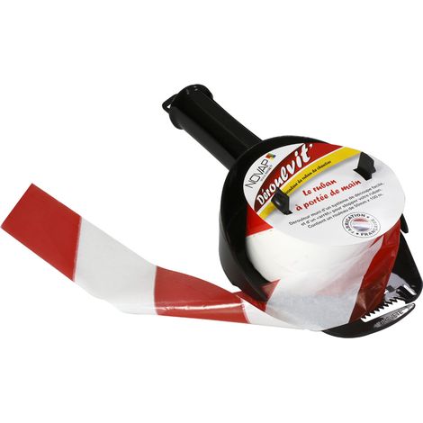 Enrouleur de ruban 50mm x 200m Noir - Déroulvit - 3048032 (1/3)