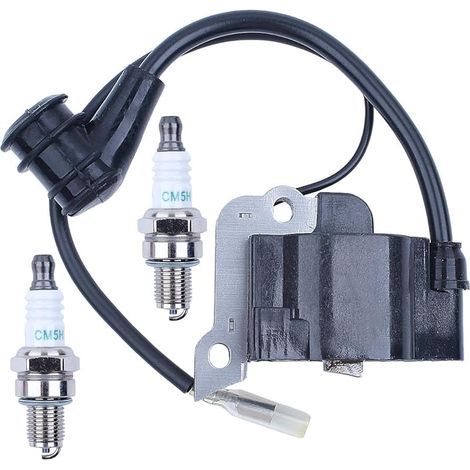 Module d'allumage avec kit de Bougie d'allumage 2Pc pour débroussailleuse-haie de Moteur de Moteur de pour Honda GX35 UMK435 CQ35 (30500-Z0Z-013) (1/5)
