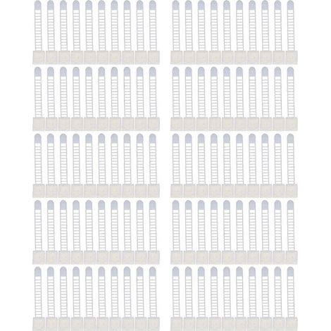 100 Stück selbstklebende Kabelmanagement-Clips, verstellbare Nylon-Kabelbinder, Drahtklemmen, Organizer, starke Befestigung