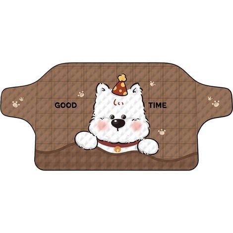 Housse de pare-brise d'hiver - 195 x 91 cm - Imperméable - Mignon, Bâche de protection pour pare-brise de voiture, SUV, camionnette (1/4)