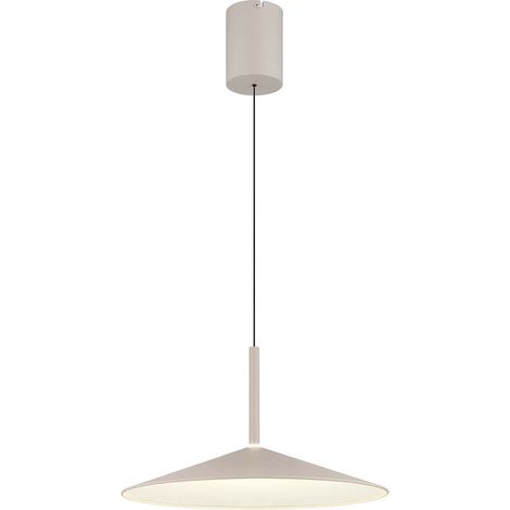 Suspension plafonnier métal couleur sable LED 4000K D 47,5 cm (1/3)
